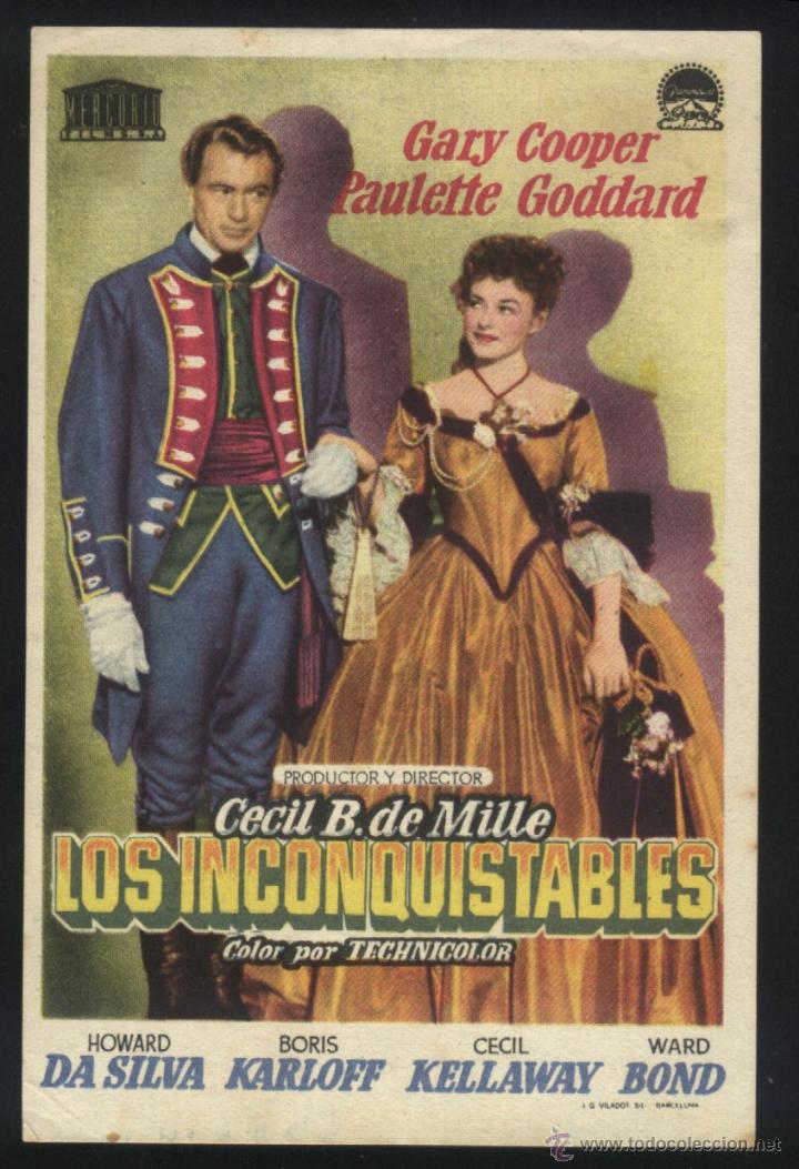 Cine: Q-05939- LOS INCONQUISTABLES (Unconquered) Gary Cooper - Paulette Goddard - Howard da Silva - Foto 1