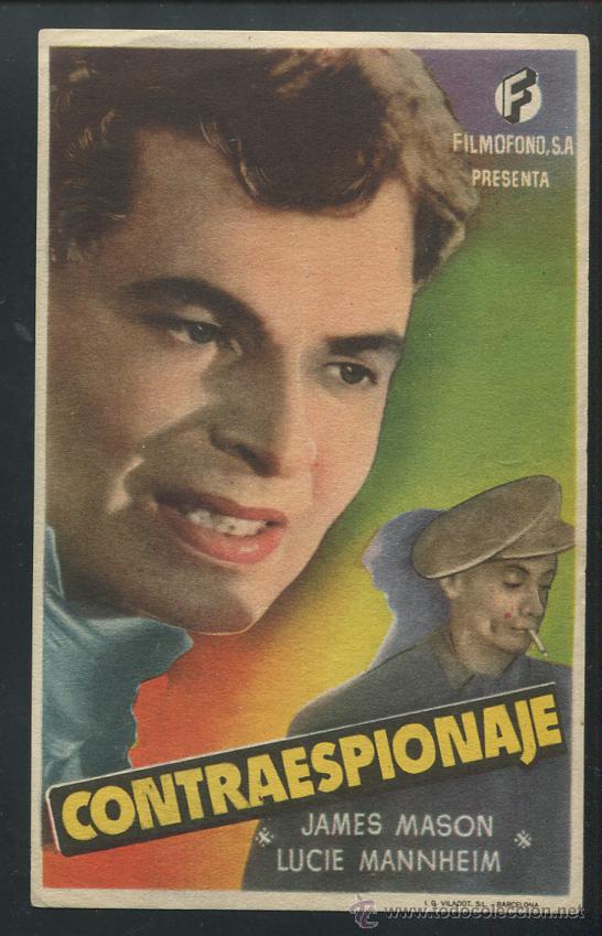 Cine: PROGRAMA Contraespionaje - James Mason, Lucie Mannheim - - Foto 1