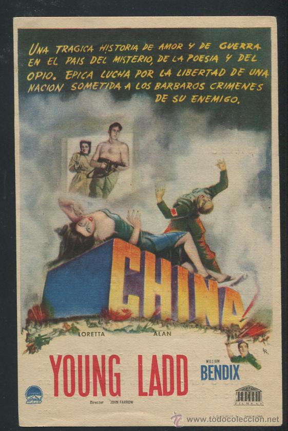 Cine: PROGRAMA CHINA. LORETTA YOUNG, ALAN LADD. WILLIAM BENDIX. CON PUBLICIDAD - Foto 1
