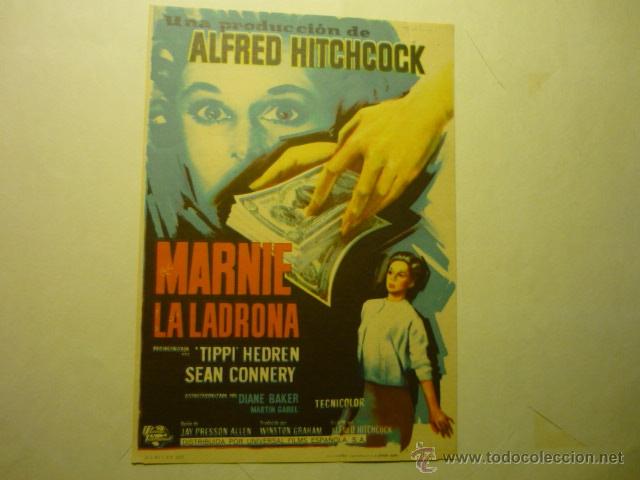 Cine: PROGRAMA MARNIE LA LADRONA.-SEAN CONNERY .- - Foto 1