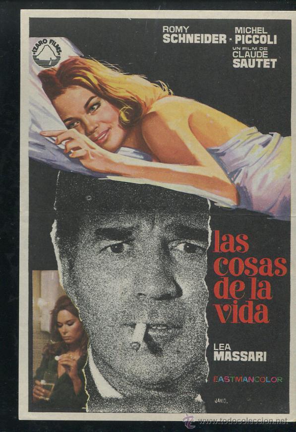 Cine: PROGRAMA Las cosas de la vida - Romy Schneider, Michel Piccoli - Foto 1