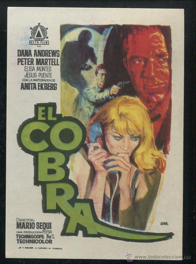 Cine: PROGRAMA El Cobra - Diana Andrews, Peter Martell - Foto 1