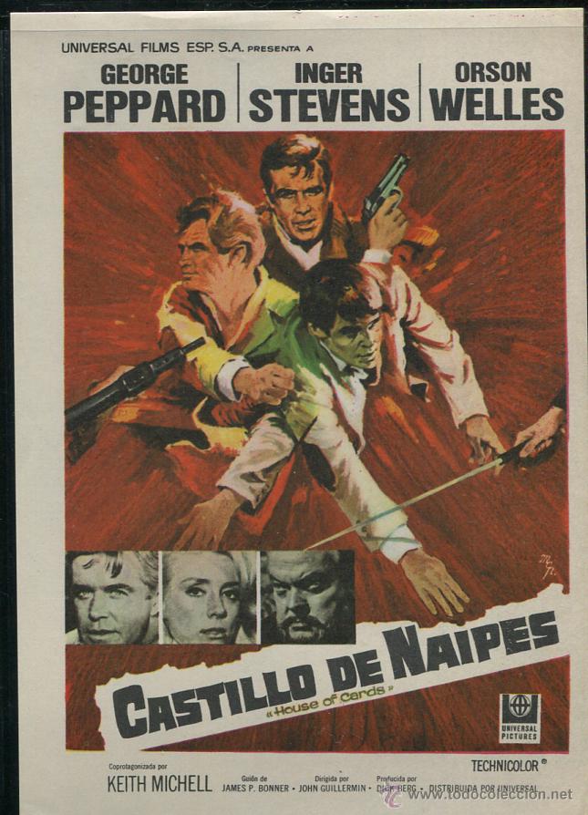Cine: PROGRAMA CASTILLO DE NAIPES (George Peppard - Inger Stevens - Orson Welles - Keith Michell) - Foto 1