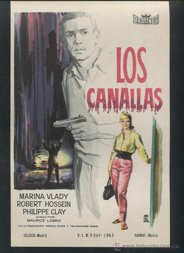 Cine: PROGRAMA Los Canallas - Marina Vlady, Robert Hossein - Foto 1
