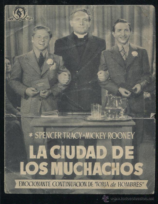 Cine: PROGRAMA la ciudad de los muchachos - spencer tracy, mickey rooney