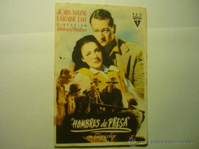 Cine: programa hombres de presa- john wayne-publicidad - Foto 1