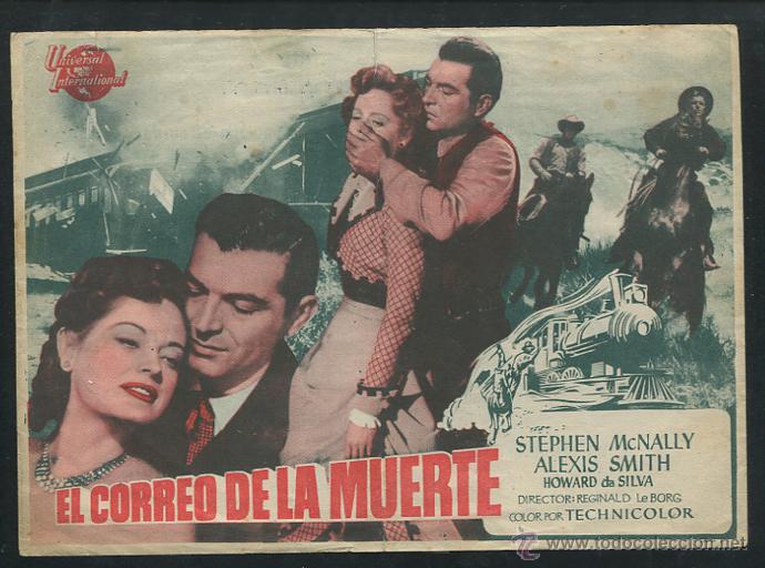 Cine: PROGRAMA El correo de la muerte - Stephen McNally, Alexis Smith - con publicidad - Foto 1