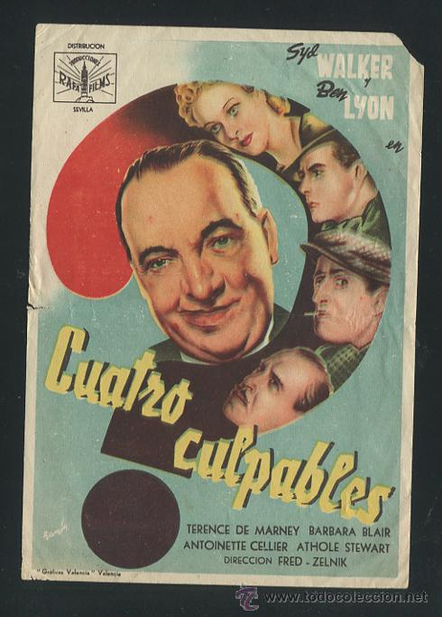 Cine: PROGRAMA Cuatro culpables - Syd Walker, Ben Lyon - Foto 1