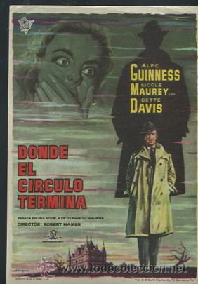 Cine: PROGRAMA DONDE EL CIRCULO TERMINA, ALEC GUINNES, BETTE DAVIS, - Foto 1