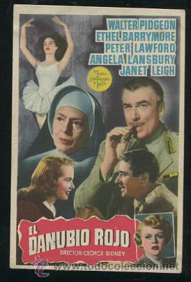 Cine: PROGRAMA El Danubio Rojo - Walter Pidgeon, Ethel Barrymore - Con publicidad - Foto 1 - 53481508