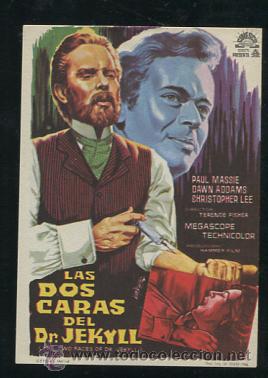 Cine: PROGRAMA LAS DOS CARAS DEL DR. JEKYLL (Paul Massie - Dawn Addams - Christopher Lee) - Foto 1