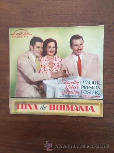 Cine: PROGRAMA DE MANO LUNA DE BIRMANIA - Foto 1