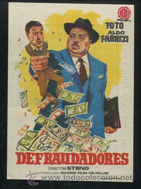 Cine: PROGRAMA LOS DEFRAUDADORES, TOTO, ALDO FABRIZZI CON PUBLICIDAD - Foto 1
