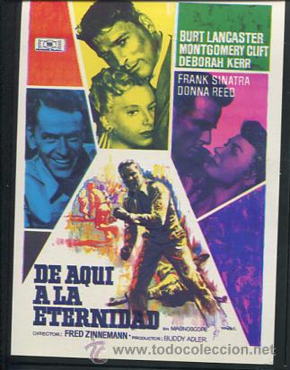 Cine: PROGRAMA De aqu&iacute; a la eternidad - burt lancaster, montgomery clift, frank sinatra, REEDICION - Foto 1