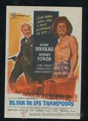 Cine: PROGRAMA EL DIA DE LOS TRAMPOSOS - KIRK DOUGLAS - 1970 - Foto 1