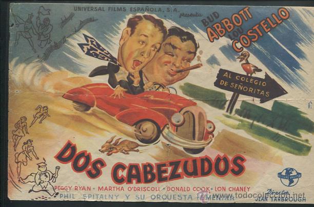 Cine: PROGRAMA DOS CABEZUDOS, con Bud Abbott y Lou Costello. - Foto 1