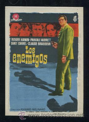 Cine: PROGRAMA Los Enemigos - Roger Hanin, Pascale Audret - con publicidad - Foto 1