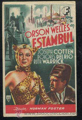 Cine: PROGRAMA Estambul - Orson Welles, Joseph Cotten - Con publicidad - Foto 1