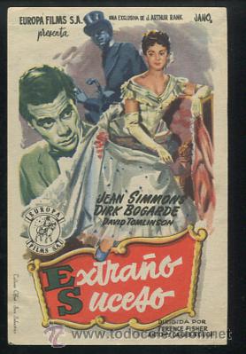 Cine: PROGRAMA EXTRA&Ntilde;O SUCESO - JEAN SIMMONS - DIRK BOGARDE-PUBLICIDAD - Foto 1