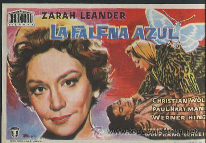 Cine: PROGRAMA La Falena Azul - Zarah Leander, Christian Wolff - Foto 1
