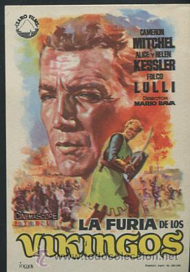 Cine: PROGRAMA La furia de los vikingos - Cameron Mitchel y Folco Lulli - Con publicidad