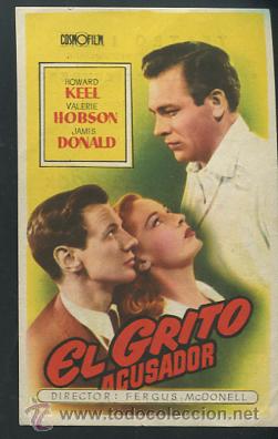 Cine: PROGRAMA EL GRITO ACUSADOR. HOWARD KEEL CON PUBLICIDAD - Foto 1