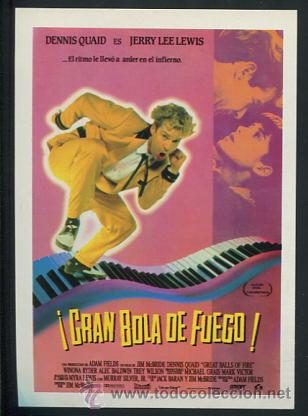 Cine: PROGRAMA GRAN BOLA DE FUEGO, con Dennis Quaid. - Foto 1
