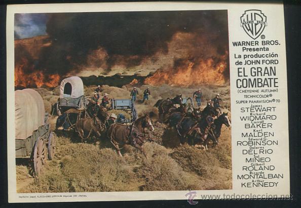 Cine: PROGRAMA EL GRAN COMBATE. JAMES STEWART-RICHARD WIDMARD. - Foto 1