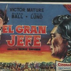 Cine: PROGRAMA EL GRAN JEFE (CHIEF CRAZY HORSE) (VICTOR MATURE) CON PUBLICIDAD