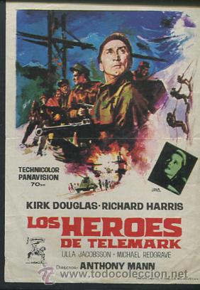 Cine: PROGRAMA LOS HEROES DE TELEMARK - KIRK DOUGLAS - RICHARD HARRIS - Foto 1