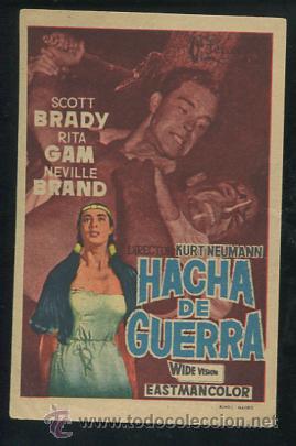 Cine: PROGRAMA HACHA DE GUERRA, SCOTT BRADY RITA GAM, CON PUBLICIDAD - Foto 1