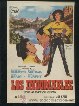 Cine: PROGRAMA Los Indomables - Barbara Stanwyck, Barry Sullivan - Foto 1