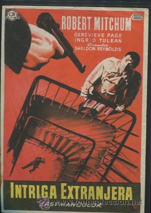 Cine: PROGRAMA Intriga Extranjera - Robert Mitchum, Genevieve Page - Con publicidad - Foto 1