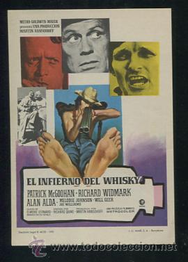 Cine: PROGRAMA EL INFIERNO DEL WHISKY (Patrick McGooha - Richard Widmark - Alan Alda - Melodie Johnson) - Foto 1