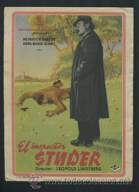 Cine: PROGRAMA EL INSPECTOR STNDER, SENCILLO ORIGINAL,  HEINRICH GRETLER - Foto 1