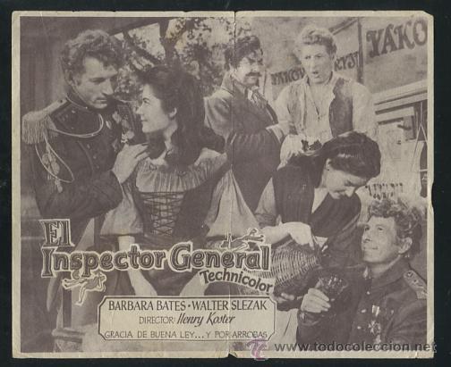 Cine: El inspector general - Danny Kaye, Barbara Bates - Programa con publicidad - Foto 1