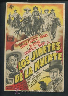 Cine: PROGRAMA Los Jinetes de la Muerte. .Sencillo de Universal..&iexcl;IMPECABLE! CON PUBLICIDAD - Foto 1