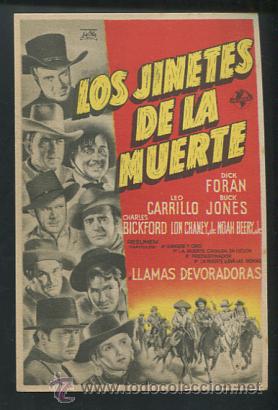 Cine: PROGRAMA Los Jinetes de la Muerte. Llamas devoradoras.Sencillo de Universal - Foto 1