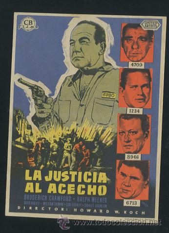 Cine: PROGRAMA La Justicia al acecho - Broderick Crawford, Ralph Meeke - Foto 1