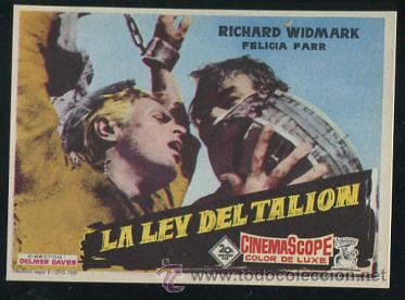 Cine: PROGRAMA La Ley del Tali&oacute;n - Richard Widmark, Pelicia Farr - Foto 1
