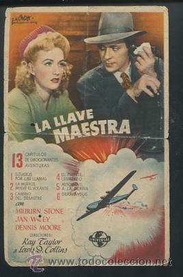 Cine: PROGRAMA la llave maestra - milburn stone, jan wiley, dennis moore - universal - Foto 1