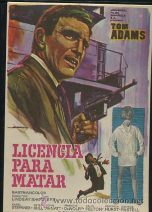 Cine: PROGRAMA Licencia para Matar - Tom Adams, Karel Stepanek - Foto 1