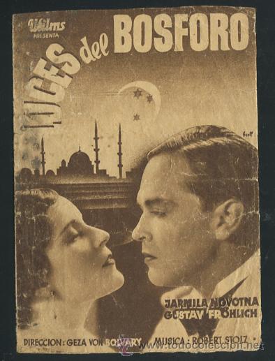 Cine: PROGRAMA LUCES DEL BOSFORO JARMILA NOVOTNA CON PUBLICIDAD - Foto 1