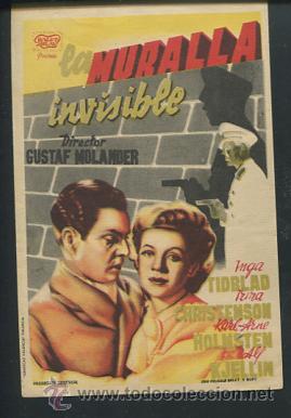 Cine: PROGRAMA La muralla invisible - Inga Tidblad, Irina Christenson - Foto 1