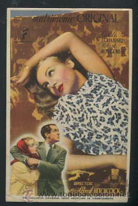 Cine: PROGRAMA MATRIMONIO ORIGINAL - ALFRED HITCHCOCK- SENCILLO FILM&Oacute;FONO