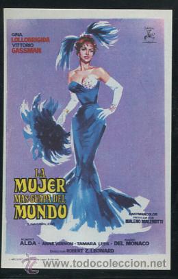Kino: PROGRAMA La mujer mas guapa del mundo gina lollobrigida