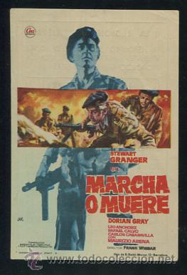 Cine: PROGRAMA MARCHA O MUERE -STEWART GRANGER CON PUBLICIDAD - Foto 1