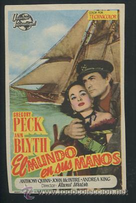 Cine: PROGRAMA EL MUNDO EN SUS MANOS, 1954, GREGORY PECK - Foto 1