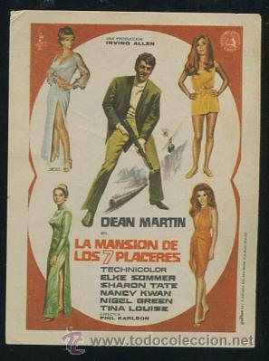 Cine: PROGRAMA LA MANSION DE LOS 7 PLACERES, con Dean Martin. - Foto 1