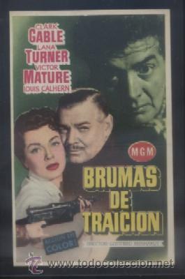 Cine: PROGRAMA DE CINE: BRUMAS DE TRAICION. PC-3484 - Foto 1
